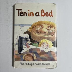 Ten in a Bed Childrens Book Hardcover 0670820423 by Allan Ahlberg Vintage 1989